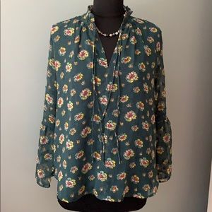 LOFT Floral Blouse